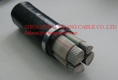 ISO CE Low Voltage Power Cable , 4 Core XLPE Cable Aluminium Conductor