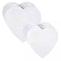 Decoración de pared tela estirada en blanco para pintura al óleo tipo romántico en forma de corazón