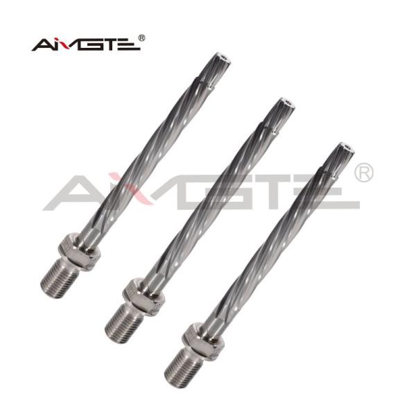 1mm - 20mm Custom End Mill Carbide Expansion Reamer With Spiral Flutes Thread Shank