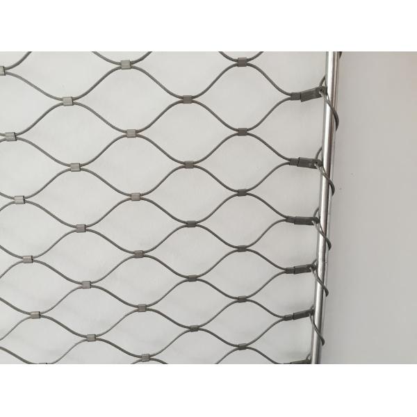 Stainless Steel 304 / 316 Balustrade Mesh , Baby Proof Stair Railing Safety Mesh