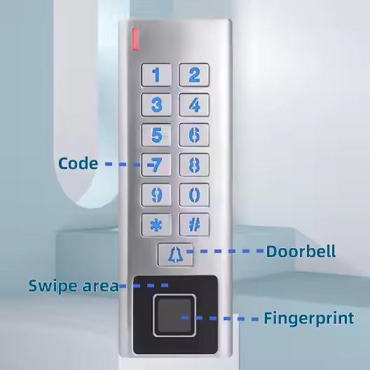 Weatherproof Outdoor Metal Keypad Access Control with WiFi and Tuya App Integration