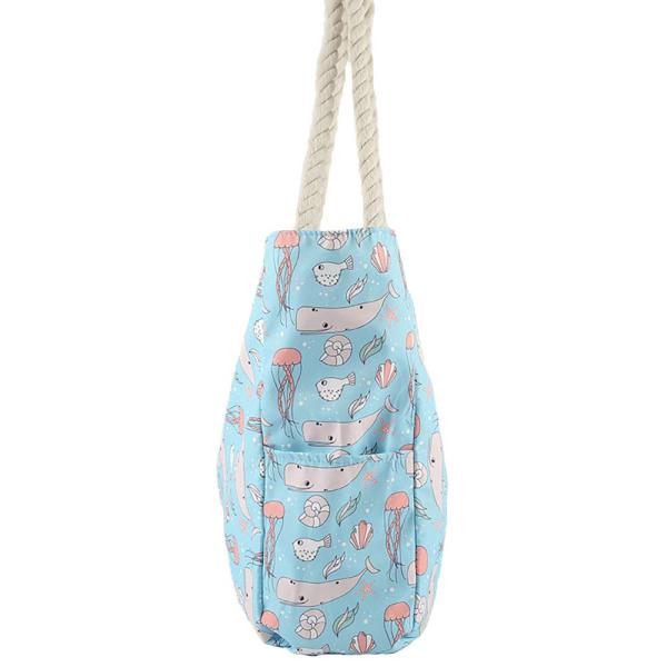 Medium Polyester Beach Bag Tote Portable Travel Extra Large Lightweight