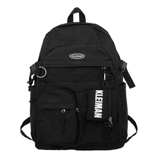 Backpack Custom Waterproof Polyester School Bag for Students Capacity Below 21 litre