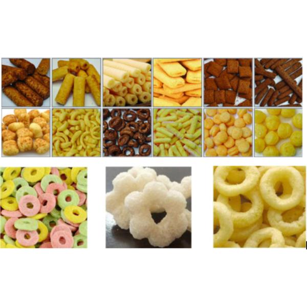 Máquina expulsando do alimento da máquina do petisco do sopro do milho SS304