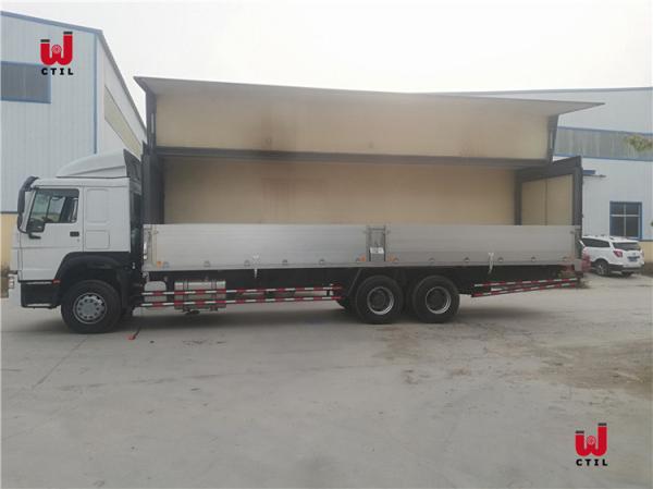 veículo com rodas resistente de Van 10 da carga de 20t Wing Van Truck 371hp