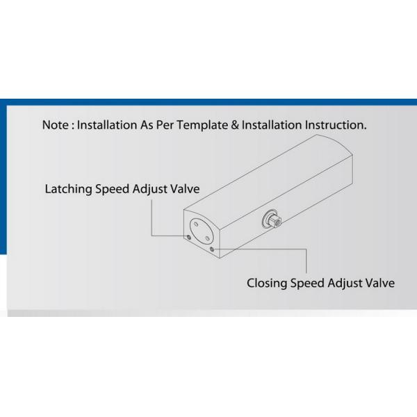 Backcheck Automatic Hydraulic Door Closer Top Jamb Mounted for Commercial Door