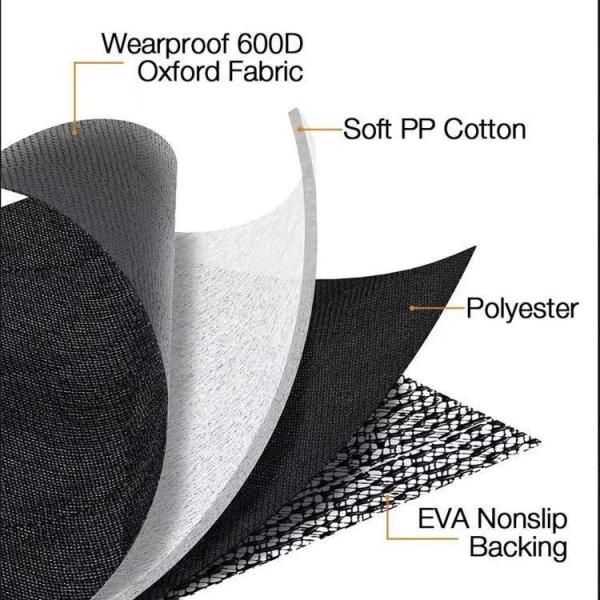 Mat de siège arrière en tissu oxford imperméable à l' eau couverture de coussin pour animaux de compagnie poches de stockage