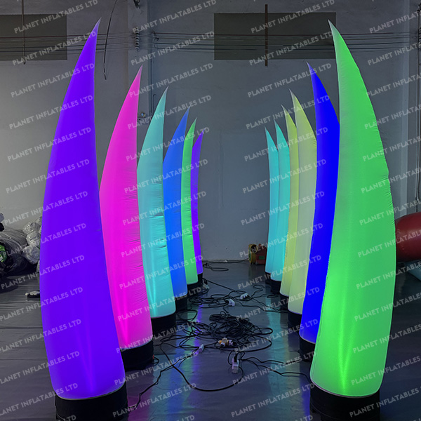 Wholesale Advertising Event Decoration Air Cone With Lights Hot Sale Inflatable Led Light Column