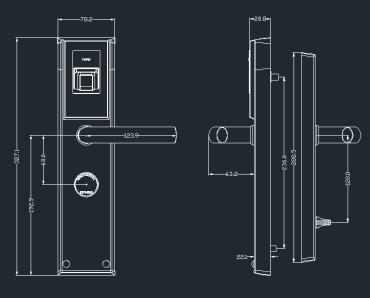 Waterproof Fingerprint Electronic Door Locks With Biometric Password Qr Code