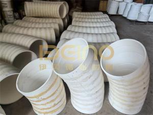 Large-Diameter Alumina Ceramic Sleeve Alumina ceramic sleeve lined pipe bend