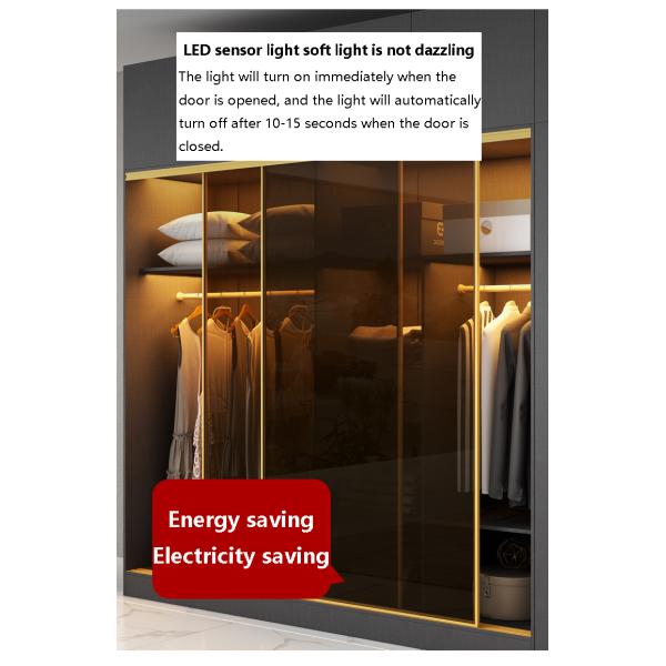 Modern Wooden Cabinet Sliding Door Bedroom Closet Wardrobe with E1 Manufactured Wood