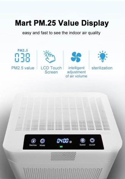 purificador de ar de controle remoto de Ionizer da sala do OEM do purificador do ar de 1000m3/h WiFi