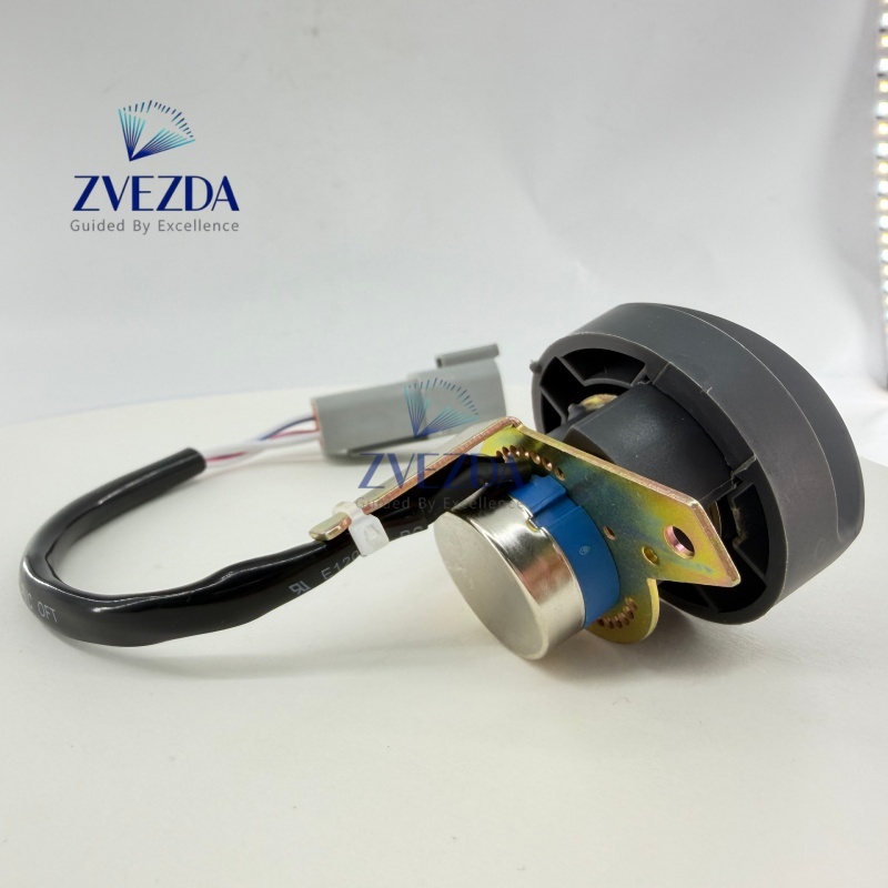 ZVEZDA Excavator Throttle Knob Potentiometer 3Pin Yellow Red Waterproof Connector Fit Sany SY55 SY60 SY75 SY135 
