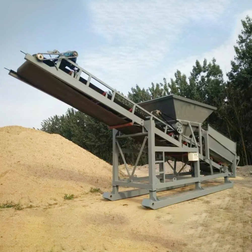 Custom-made High Efficiency Stainless Steel Drum-Type Rotary Screen Sand Washer with Belt Conveyor
