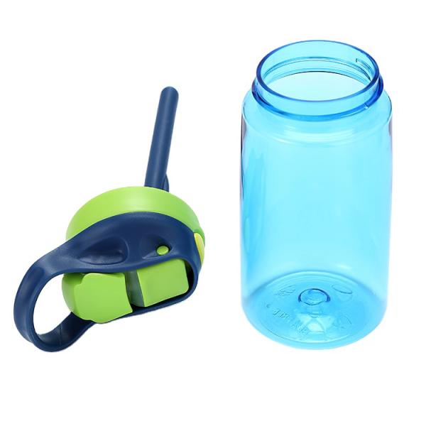 700ml Hiking Outdoor Sports Water Bottle With Straw Wide Mouth Lid