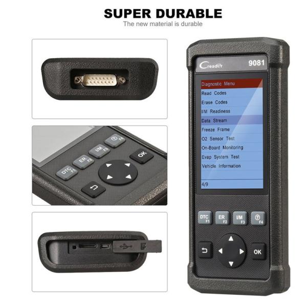 CReader 9081 ABS, sistemas de SRS lanza el aceite en línea de la actualización de las funciones completas OBD2 de CReader 9081 del escáner de DIY, EPB, BMS, SAS, DPF, TPMS