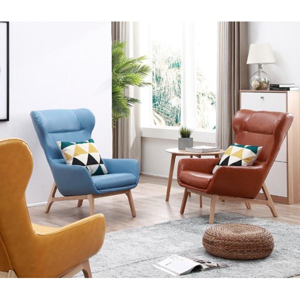 Modern Fabric Leather Leisure Chair Designer Living Room Confoetable highback reception Chair