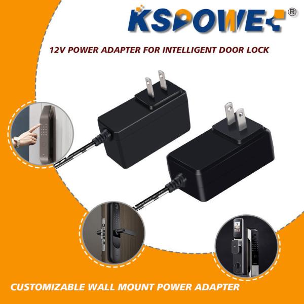 UL Certified Wall Power Adapter 5v 2a 10w 12w 24w Intelligent Door Lock Transformer LED 12v 2a
