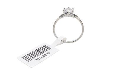 Paper RFID Clothing Labels UHF Passive RFID Tags 860 - 960MHZ For Jewelry