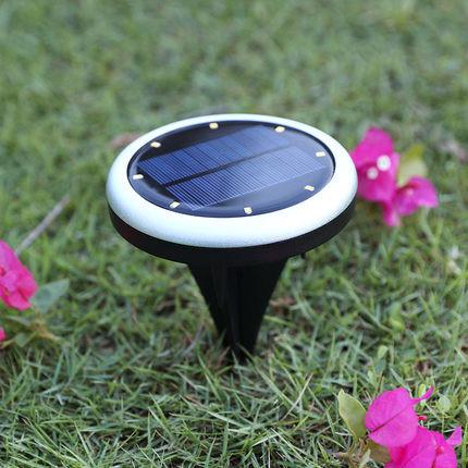 Buried Type LED Solar Ground Lights For Floor Deck Stake Lighting With 8 LEDs