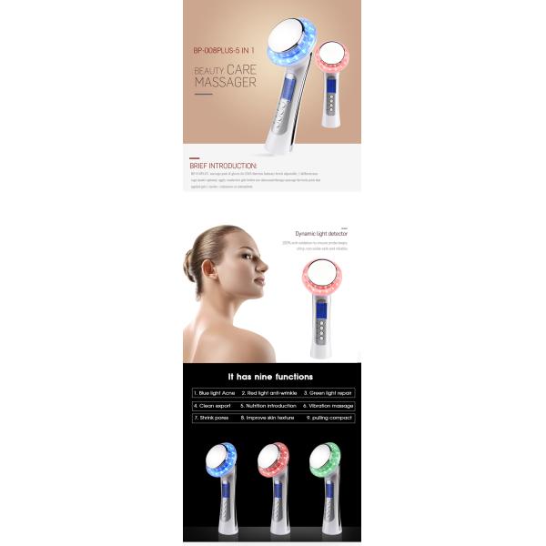 Wrinkles Remove Home Beauty Machine , Photon Ultrasonic Skin Tightening Machine