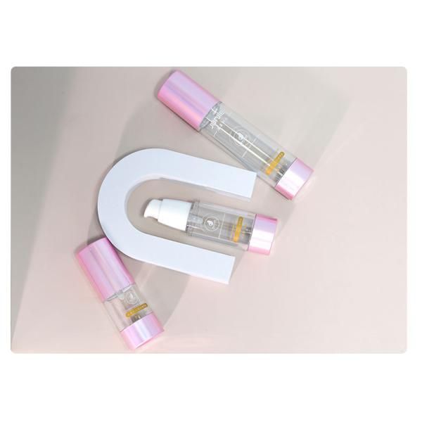 60ml Airless Bottles Pink Essential Oil Spray Bottle Transparent With Customized Logo Printing