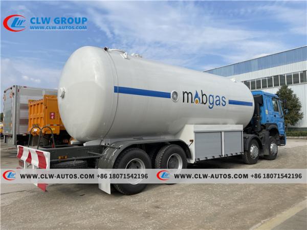 caminhão de tanque de cauda cortada do gás do propano do caminhão de 15tons LPG