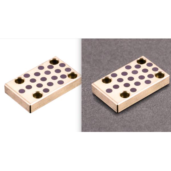 Placa sólida del cojín JSP del desgaste del carril de guía del lubricante de la aleación C86300