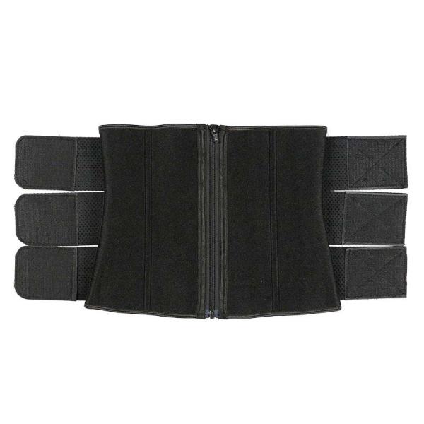 Тренер талии 3 диапазонов черного неубедительного тела ваяя эластичный для ручек любов