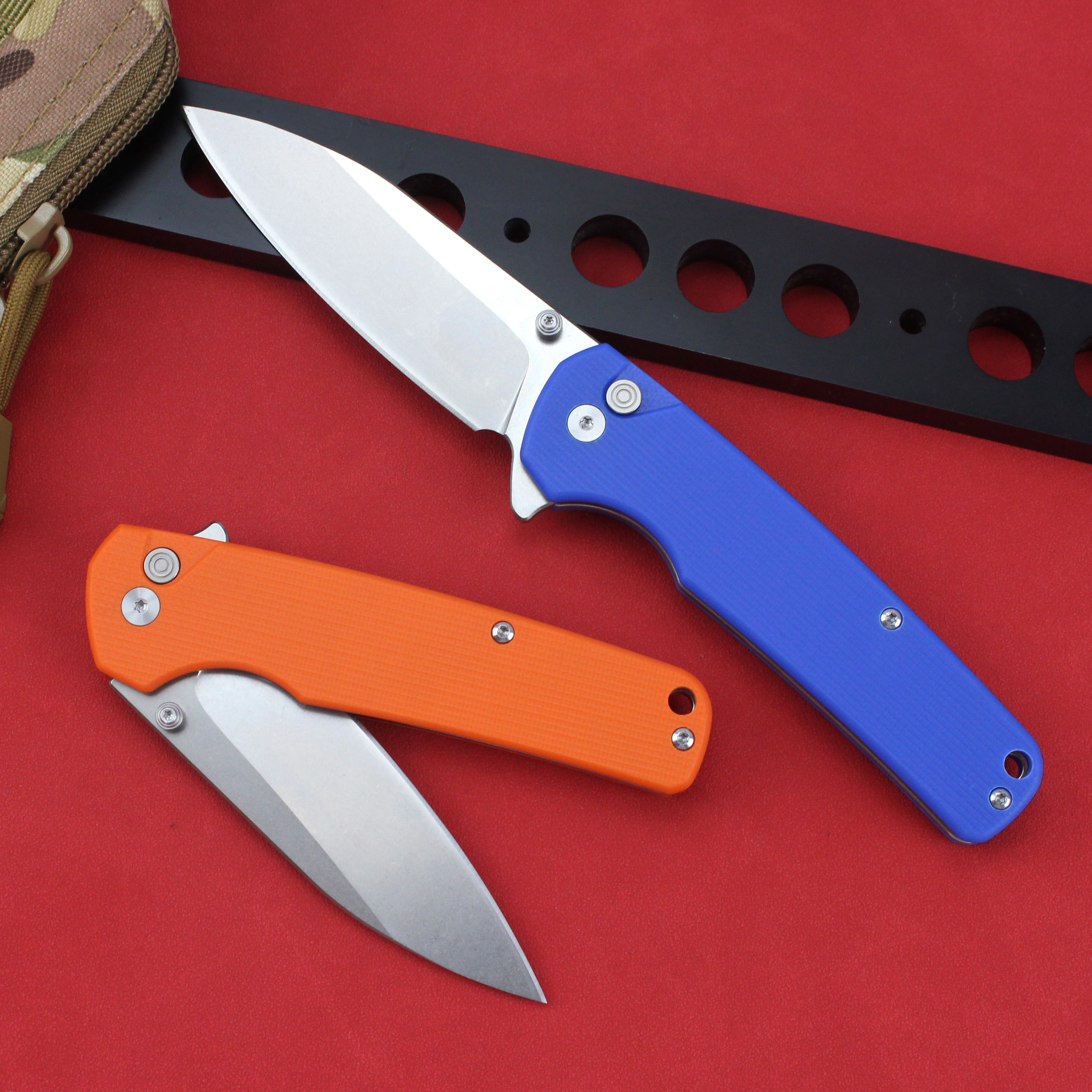 GT-T0036 Customizable Folding Knife  G10 Handle Surviving Knife Camping Portable Knife Tunafire