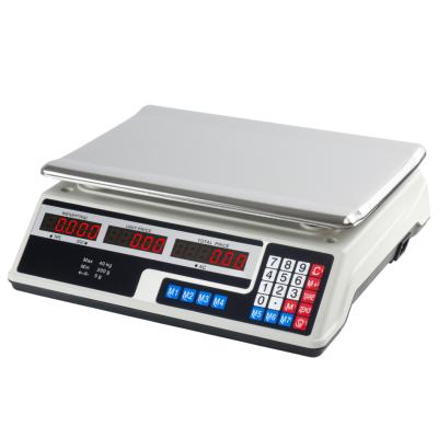 OEM personnalisable 30 kg Balance numérique de calcul du poids avec affichage LED et affichage LCD