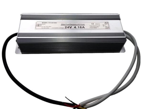 Waterproof 24v led power supply for led street light 100w with CE Rohs FCC marked