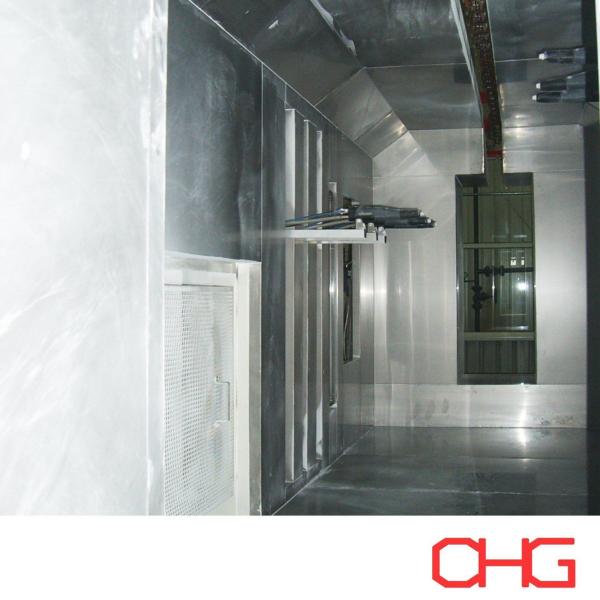 Stainless Steel/PVC/Carbon Steel Powder Coating Spray Booth with PLC Control Unit