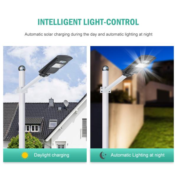 Al aire libre todo en una luz de calle accionada solar de 180W LED con los paneles solares de 6V 13W