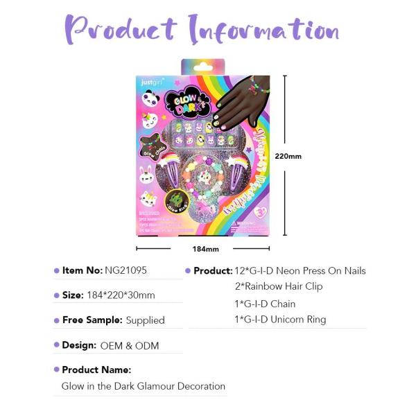 Assorted Children DIY Nail Art Kit Girls Beauty Playing Studio Customizable