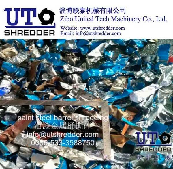 Hazardous Waste Shredder/ waste oil paint barrel shredder/Industrail Waste shredder
