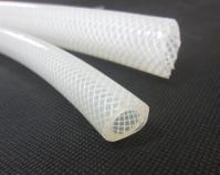 Tubulação trançada de alta pressão do silicone do produto comestível de FDA para a máquina do alimento