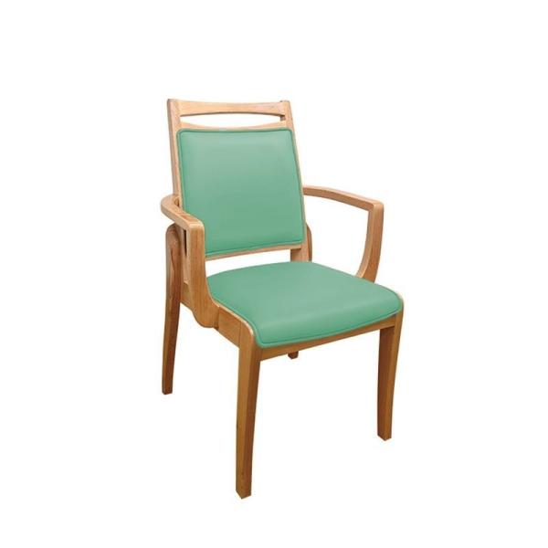 Modern Hotel Solid Wood Restaurant Chairs Stainless Steel Wood Cafe Chairs