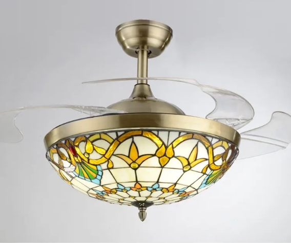 JYLIGHTING Азиатский Fumat круглый 42inch 36W светодиодный потолочный вентилятор со светом 220В