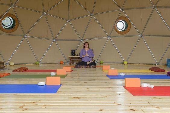 Waterproof Half Sphere Geodesic Dome Tent For Camping 35m Diameter