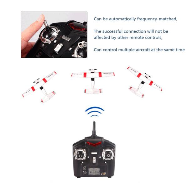 2.4G 3D6G 3Ch Fixed Wing Remote Control RC Airplane RTF Upgrade Version Digital Servo