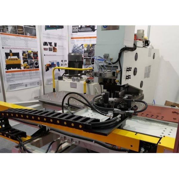 Steel Structure Fabrication CNC Hydraulic Plate Punching Machine Construction Steel Plate Processing