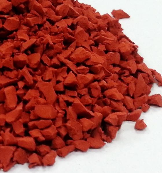 Red Non Toxi Playground Rubber Granules Mulch EPDM WAF Certification