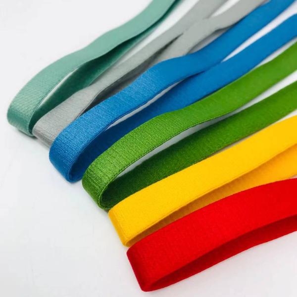 Wholesale high quality stain shiny bra elastic strap bias tape webbing elastic band for bra