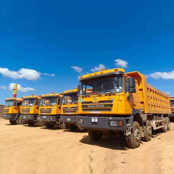 Used 8X4 Shacman Dump Truck Tire Certification GCC 16tons Loading Capacity Rear Axle
