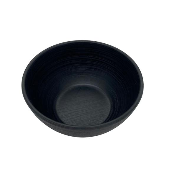 Restaurant Melamine Rice Bowl Round Matte Black Bowl Dinnerware