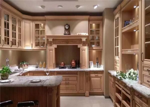 Remolding White Quartz Prefab Kitchen Countertops Beautiful Appearance