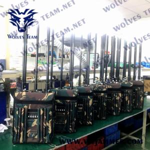 CDMA GSM 80W EOD Backpack Signal Jammer 4G 5G 150m Manpack RF Jammer