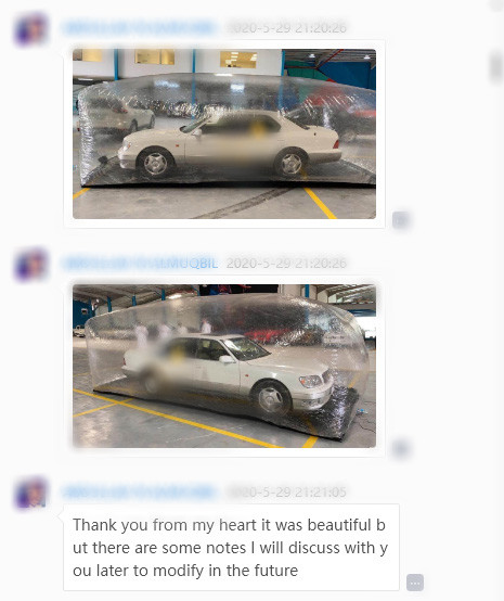 Прозрачный пузырь капсула автомобиля 18 Oz раздувная