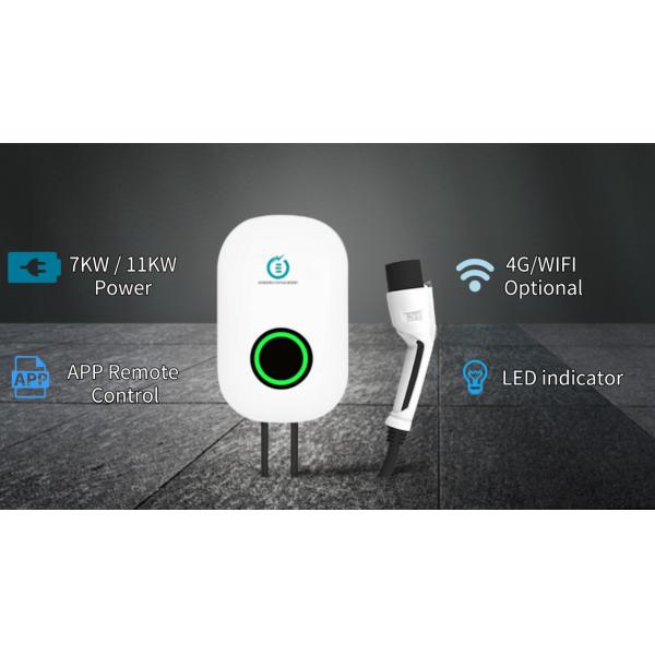 7kw 32a Swipe Card High Power EV Charger AC Wallbox Type1 Type2 For Home Use